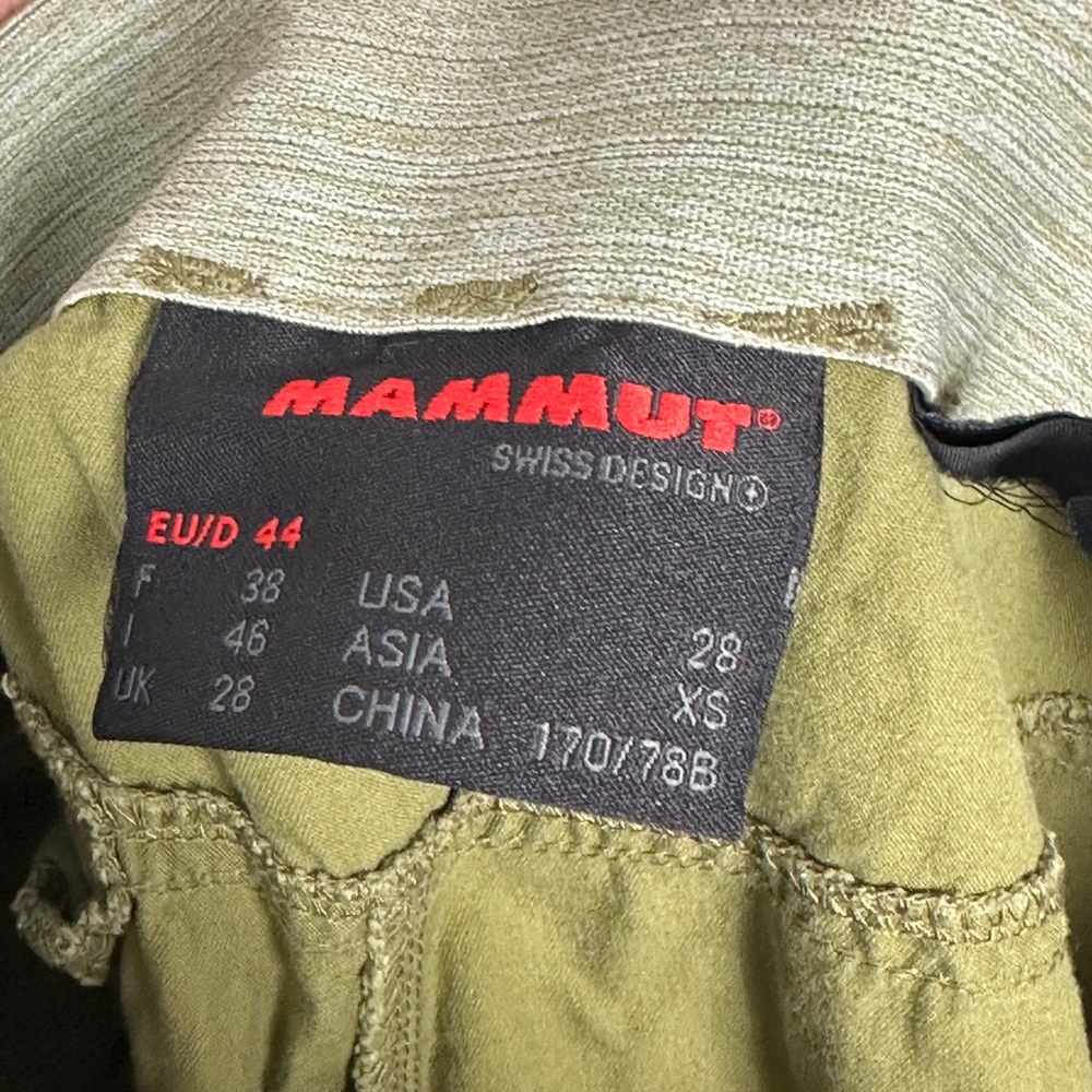 Mammut Massone Pants Mens Size 28 Olive Green Mountain Climbing Hiking Outdoors - Picture 2 of 16